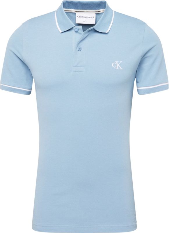 Calvin Klein - J30J315603 - Poloshirt - Blauw - Faded Denim