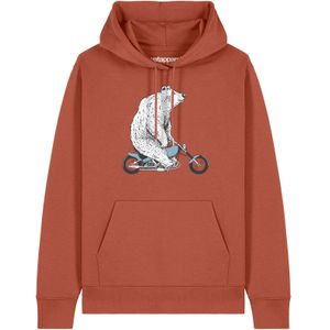 Watapparel Sweatshirt 'Bär auf Bike'  lichtbruin / gemengde kleuren