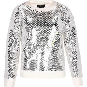 faina Trui  zilver / offwhite