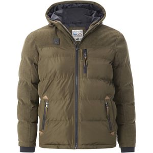 EIRSEN - Outdoorjack - Olijf - Gewatteerd - Met Verstelbare Capuchon
