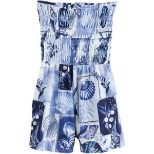 Next Jumpsuit  navy / lichtblauw / donkerblauw / wit