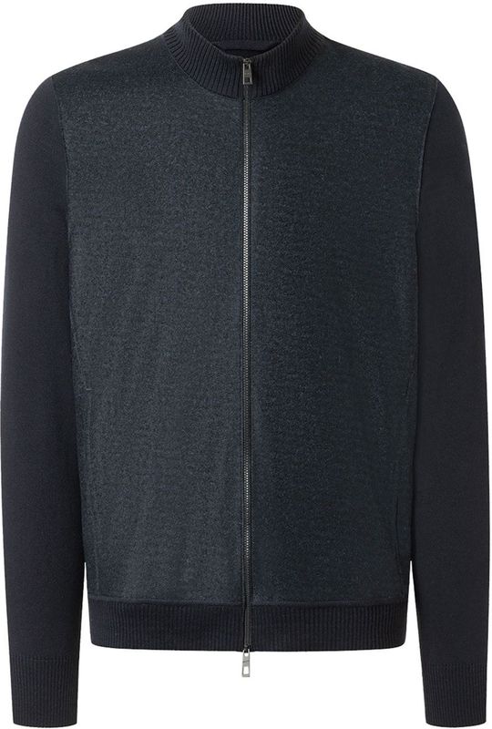 MAERZ - Gebreid Vest - Donkerblauw - Normale Pasvorm