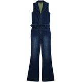 Desigual - Uitlopende Spijkeroverall - Mouwloos - Effen - Flare