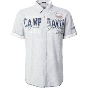 CAMP DAVID Overhemd  navy / pastelgroen / rood / wit