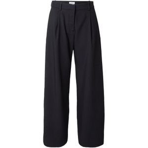 WEEKDAY Bandplooibroek 'Dara'  zwart