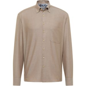 Eterna - Overhemd - Taupe - Comfort Fit - Lange Mouwen - EASY IRON