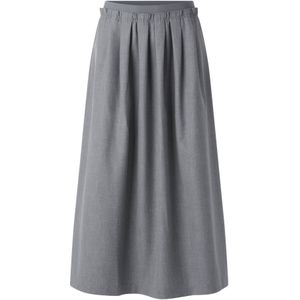 Rich & Royal - A-lijn Rok - Grijs - 7/8 Lengte - Normale Pasvorm