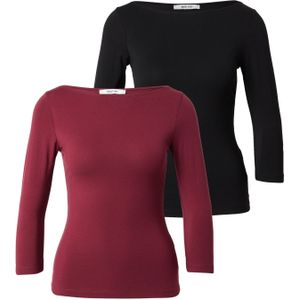 ABOUT YOU Shirt 'Hedda'  bordeaux / zwart