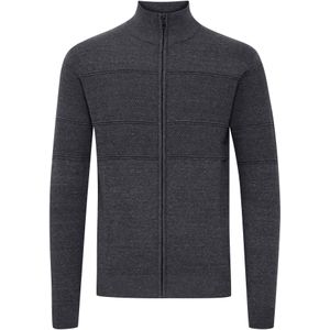 11 Project Gebreid vest 'Yannik'  donkergrijs