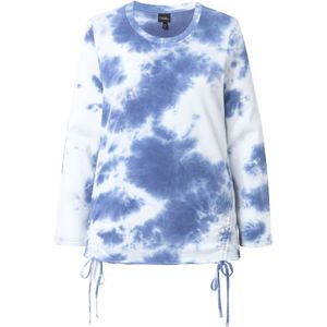 Ulla Popken Sweatshirt  blauw / wit