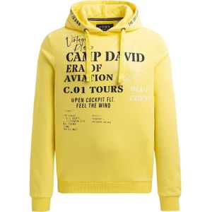 CAMP DAVID Sweatshirt  marine / geel / wit