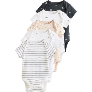 Next Rompertje/body  lichtbeige / zwart / wit