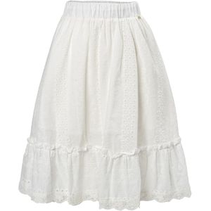 Influencer Rok 'Broderie'  groen / wit