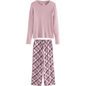 Next Pyjama  lichtlila / oudroze / donkerrood / wit