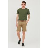 INDICODE JEANS - Tenefa - Chino Broek - Donkerbeige - Katoen, Regular Pasvorm, Knielengte