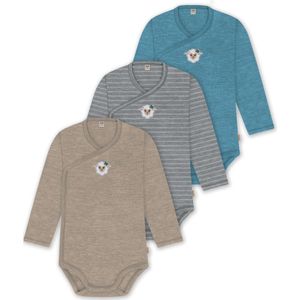 normani Rompertje/body  blauw / grijs / taupe / donkergrijs