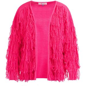 IZIA Gebreid vest  neonroze