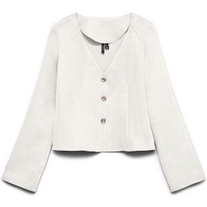 VERO MODA Gebreid vest 'VMNora'  wit