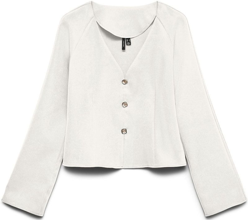 VERO MODA Gebreid vest 'VMNora'  wit