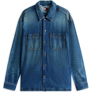 Tommy Jeans Tussenjas  ecru / blauw denim