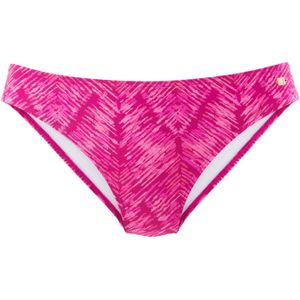 Look - Bikinibroekje - Bessenrood Gedessineerd - Recycling-Polyamide