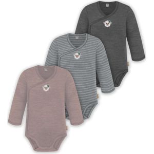 normani Rompertje/body  grijs / gemengde kleuren / pink