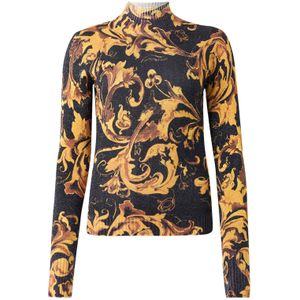 Versace Jeans Couture Trui 'BAROCCO PORCELAIN'  bruin / pueblo / zwart