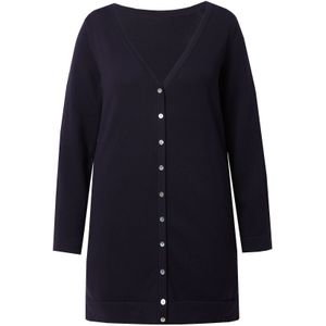 Ulla Popken Gebreid vest  zwart