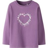 NAME IT Shirt 'NMFSOLA'  lavendel / pink / zilver