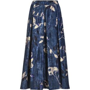 MADELEINE Rok  blauw / donkerblauw / wit