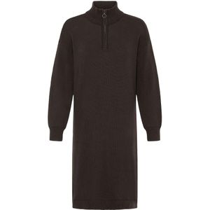 Oxmo Gebreide jurk ' OXFSANVA '  bruin