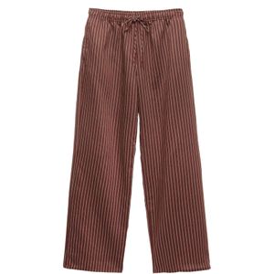 Pull&Bear Broek  roestrood / wit