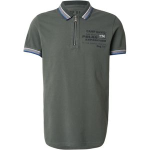 CAMP DAVID Shirt  blauw / donkergroen / wit