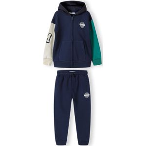 MINOTI Set  donkerblauw / groen / wit