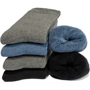 Occulto - Bille - Thermosokken - Blauw Mix - Pak van 6