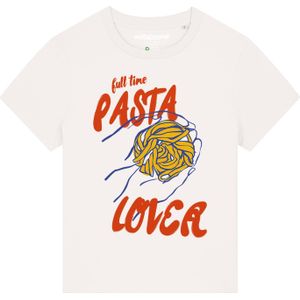Watapparel Shirt 'Pasta Lover'  donkerblauw / donkergeel / rood / wit