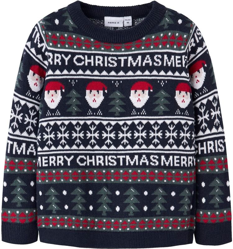 Gebreide Trui - Kerst - Regular Fit - Lange Mouwen - Ronde Hals