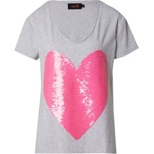 miss goodlife Shirt  grijs / lichtroze