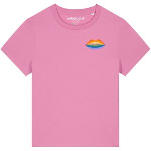 Watapparel Shirt ' Kuss Kuss '  gemengde kleuren / rosa