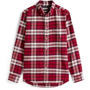 TOMMY HILFIGER Overhemd  blauw / rood / wolwit