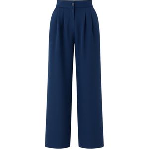 fashionshowcase Bandplooibroek 'ALYA'  marine