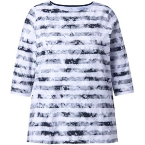 Ulla Popken Shirt  zwart / wit