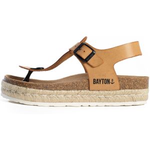Bayton Teenslipper 'Celiane'  beige / camel / bruin / zwart