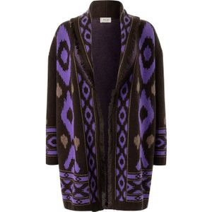 MAERZ Muenchen Gebreid vest  lichtbruin / donkerbruin / lila