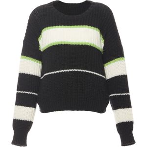 Libbi Trui  lichtgroen / zwart / wit