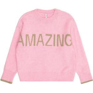 Only Mini Trui 'KMGAMOUR'  riet / rosa