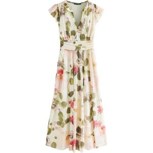 Next Zomerjurk  donkergroen / donkerroze / natuurwit