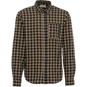 BLEND Overhemd  lichtbruin / zwart