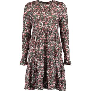 Hailys Jurk 'Ida'  groen / rosé / zwart / wit