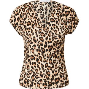 ABOUT YOU Shirt 'Isabella'  beige / camel / zwart / wit